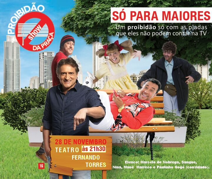 NOVEMBRO TEM "SHOW DA PRAÇA SÓ PARA MAIORES”