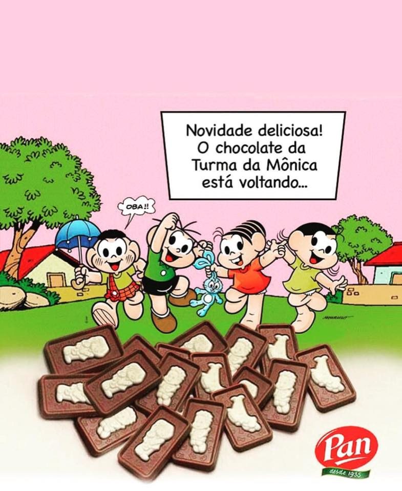 Chocolates Turma da Monica irá voltar!!!!