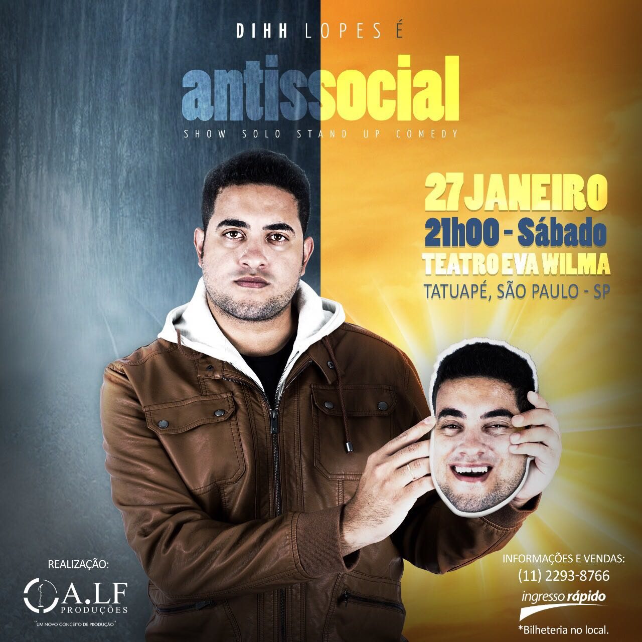 Gosta de Comédia? Não Perca, Dihh Lopes - Antissocial Stand-up Comedy