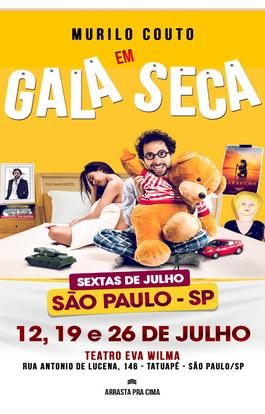 Murilo Couto em "Gala Seca" Teatro Eva Wilma