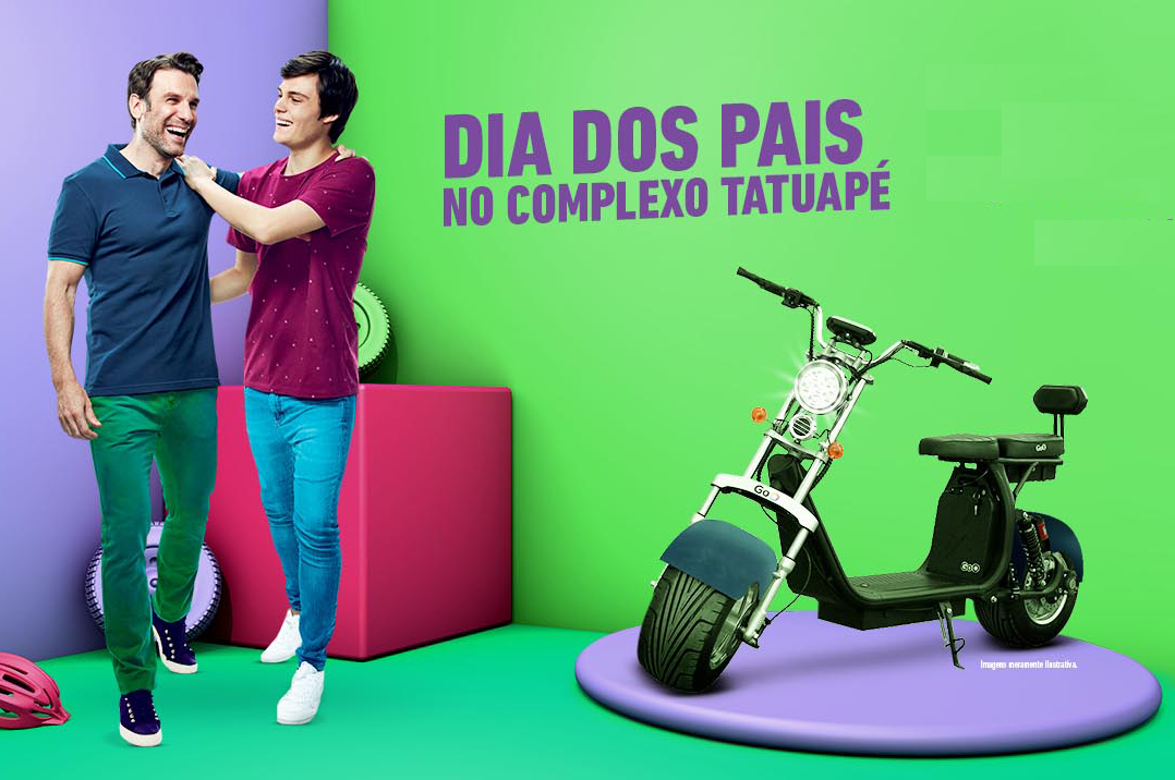 Complexo Tatuapé sorteia 10 scooters em campanha de Dia dos Pais