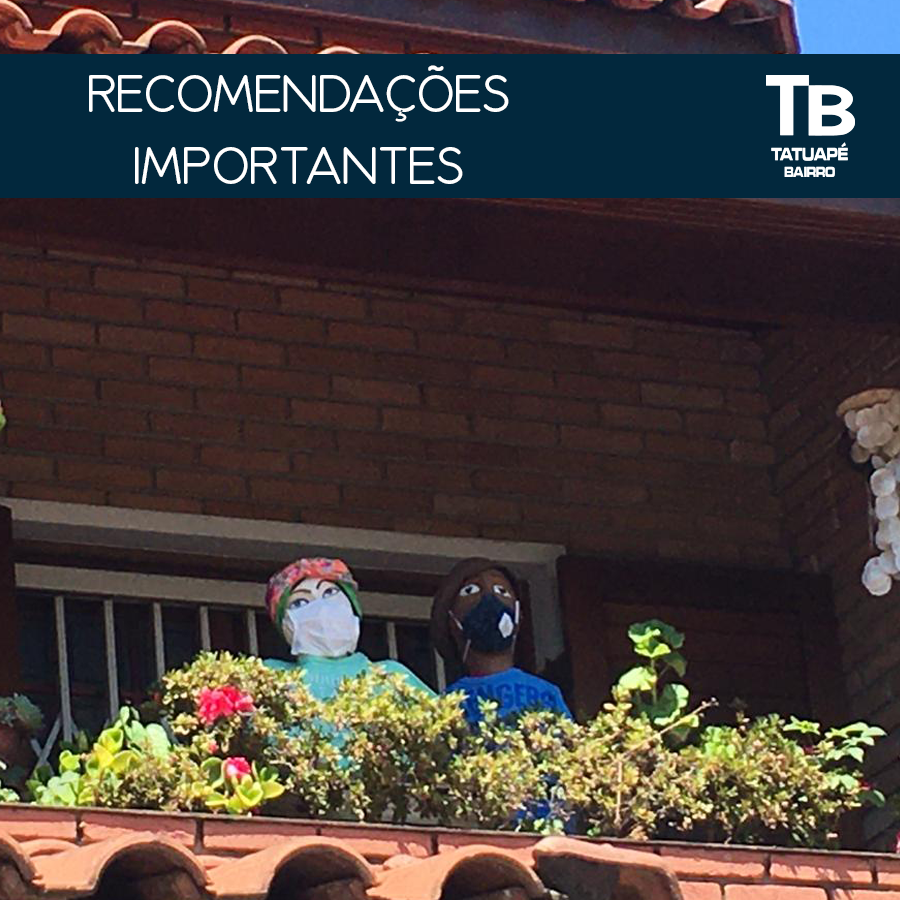 Recomendações importantes sobre o Covid19.
