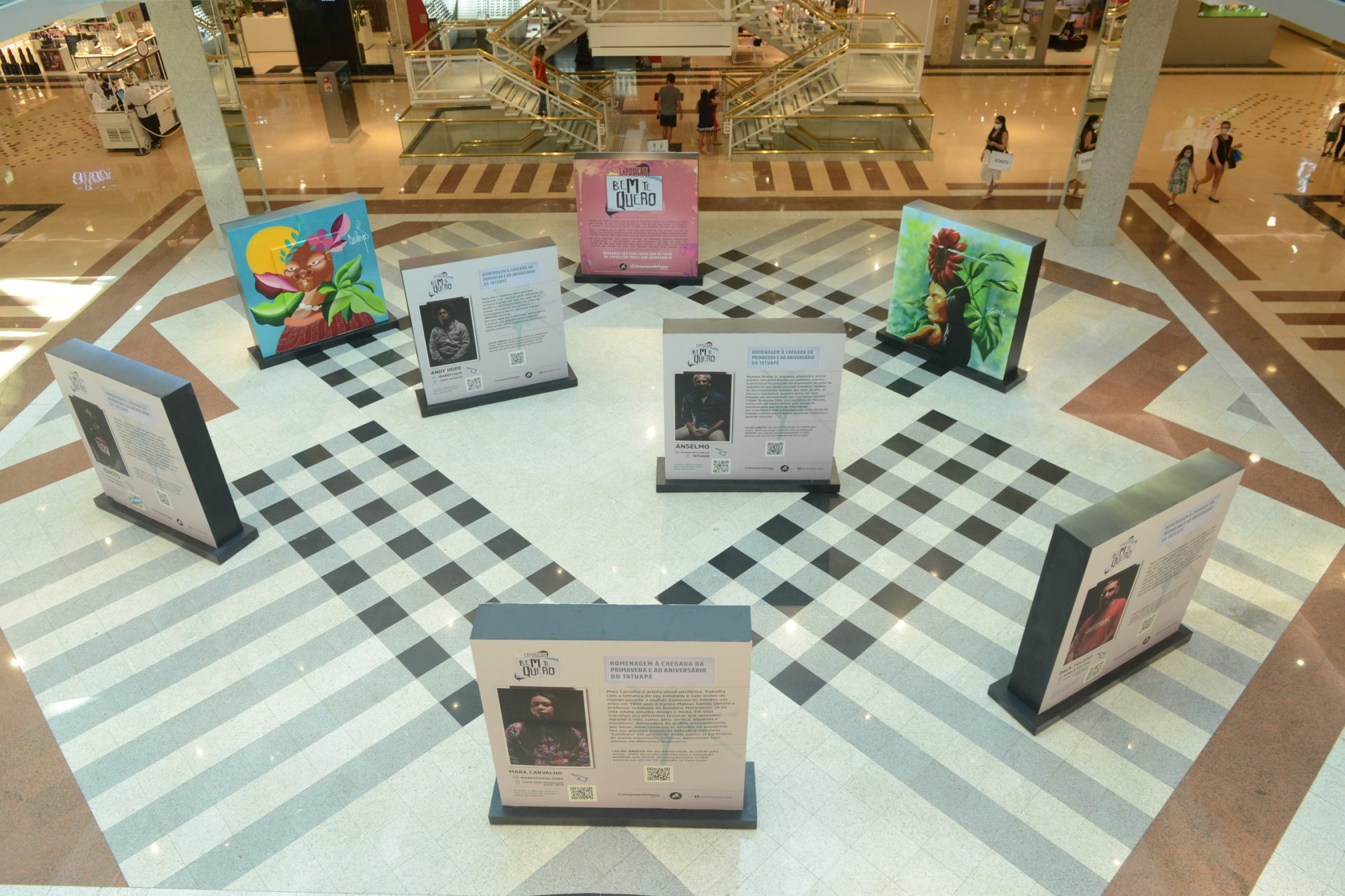 Shopping Anália Franco promove a exposição “Bem te quero”