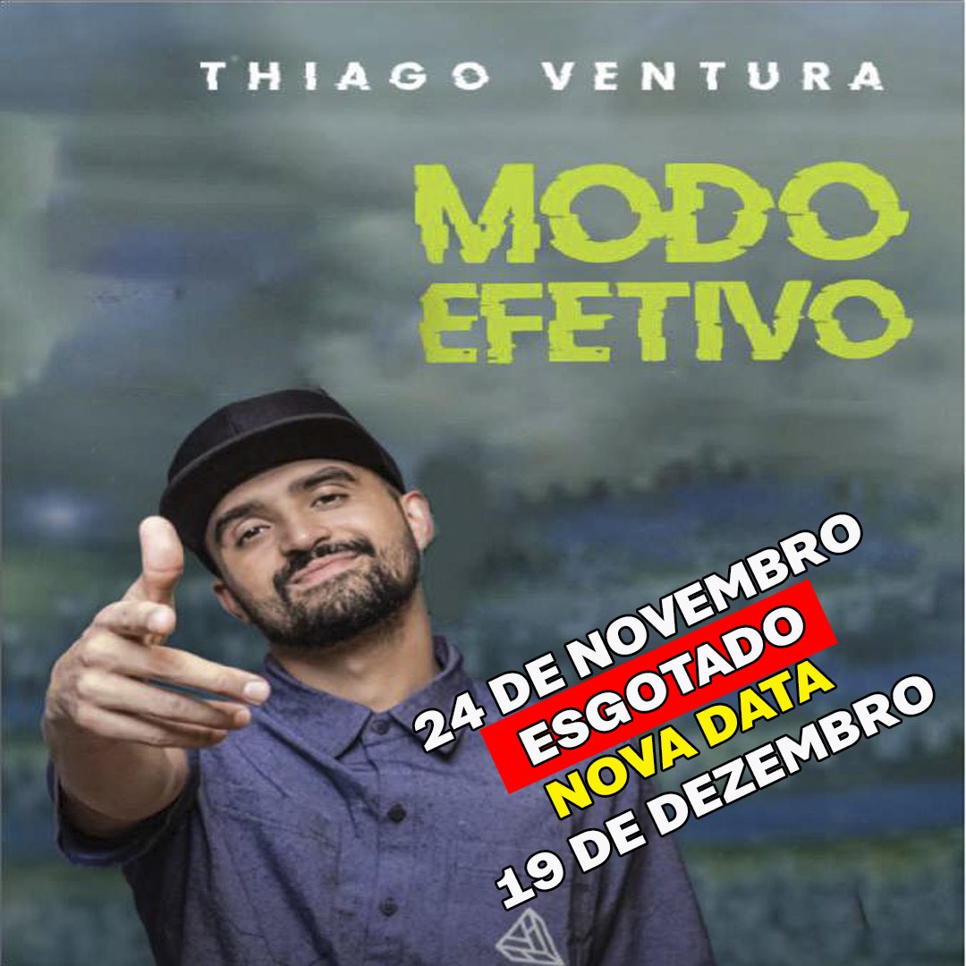Stand Up Modo Efetivo com Thiago Ventura no Teatro Fernando Torres