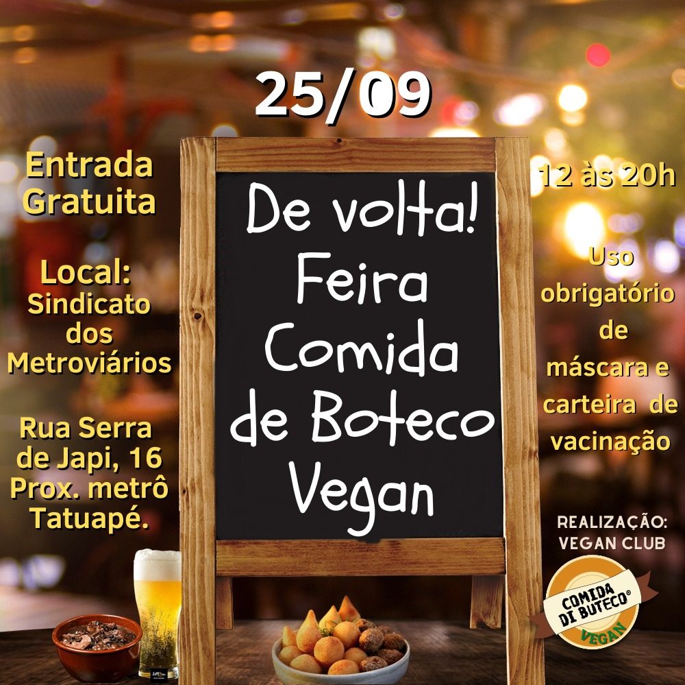 Feira Comida Vegana de Boteco no Tatuapé