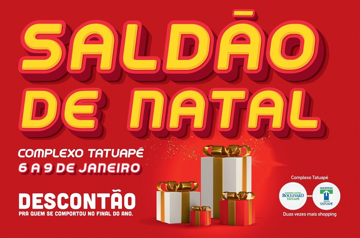 Complexo Tatuapé anuncia Saldão de Natal