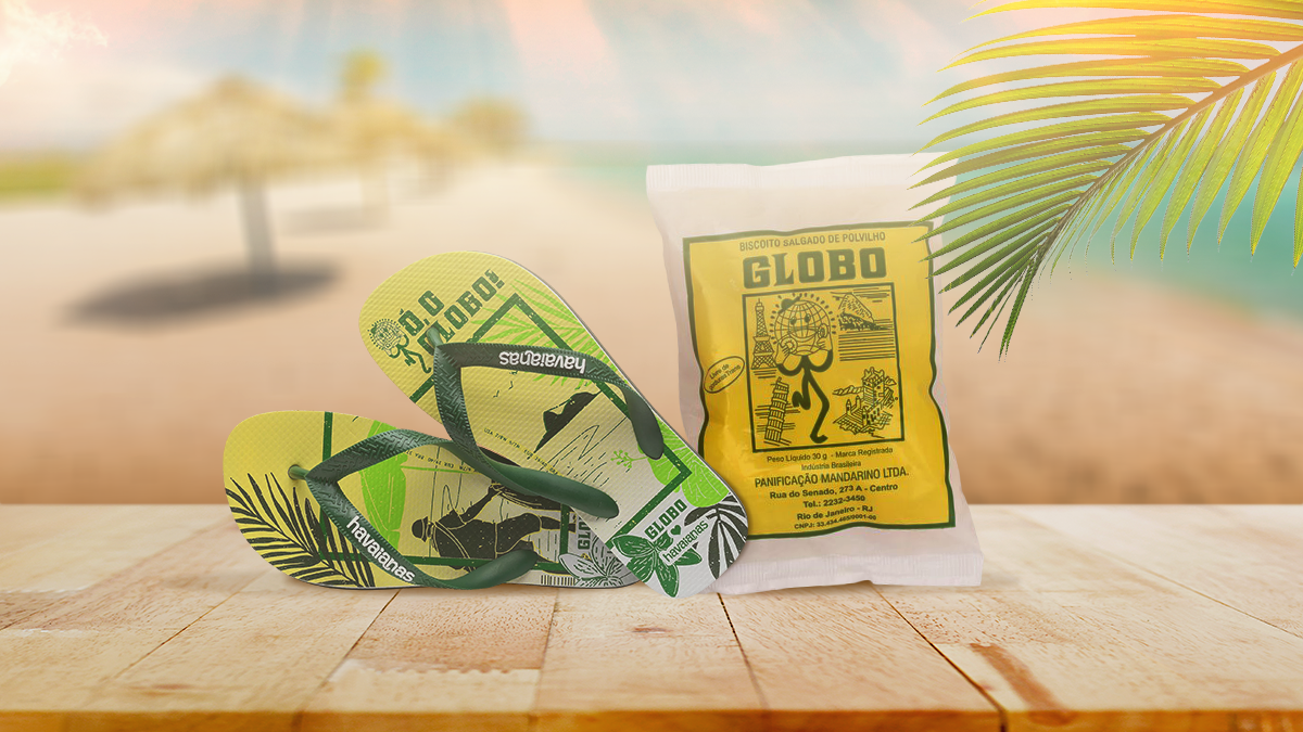 Havaianas lança coleção do Biscoito Globo