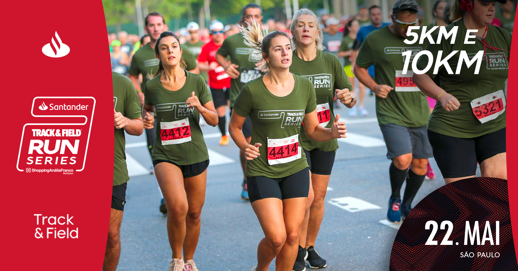 Santander Track&Field Run Series retorna às ruas do Tatuapé