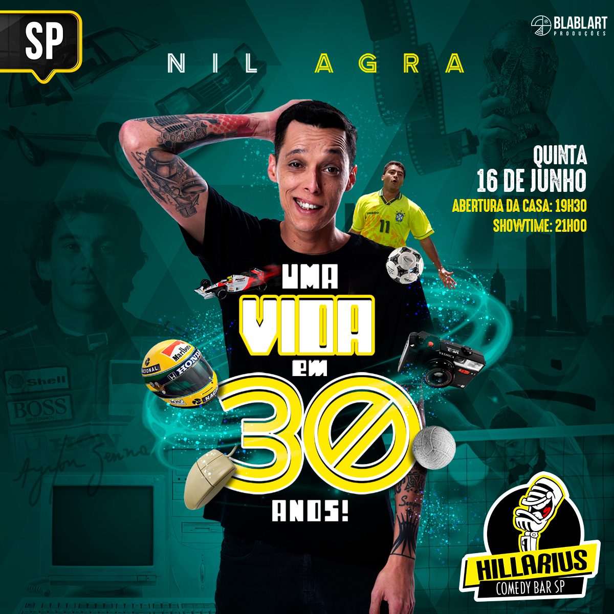 Nil Agra em “Uma vida em 30 anos