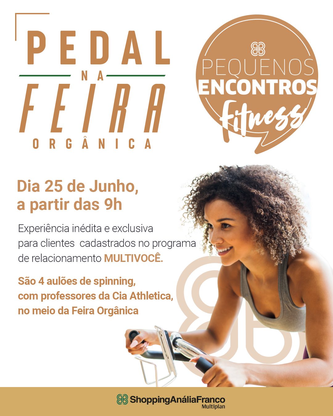<strong>1º Pedal na Feira Orgânica será realizado pelo Shopping Anália Franco</strong>