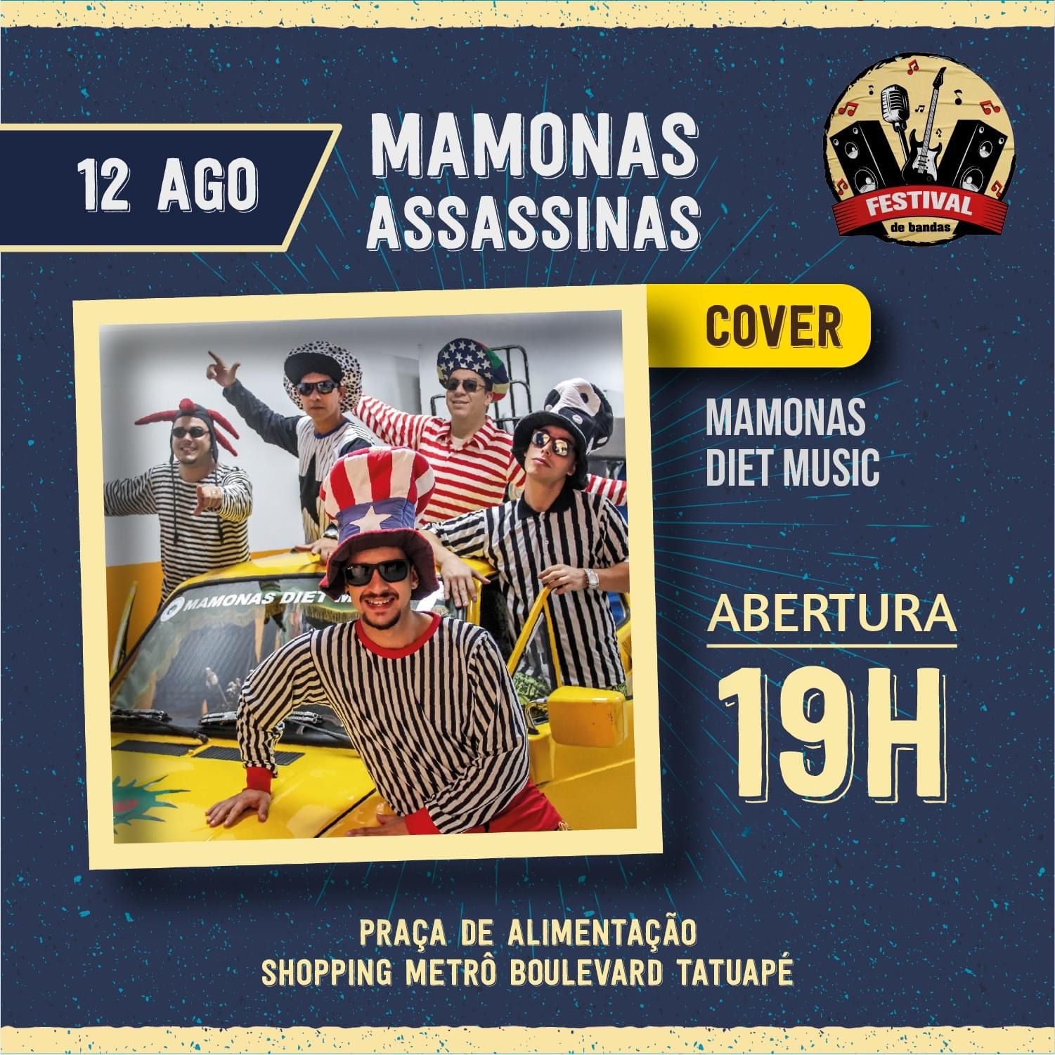 Complexo Tatuapé recebe show cover de Mamonas Assassinas