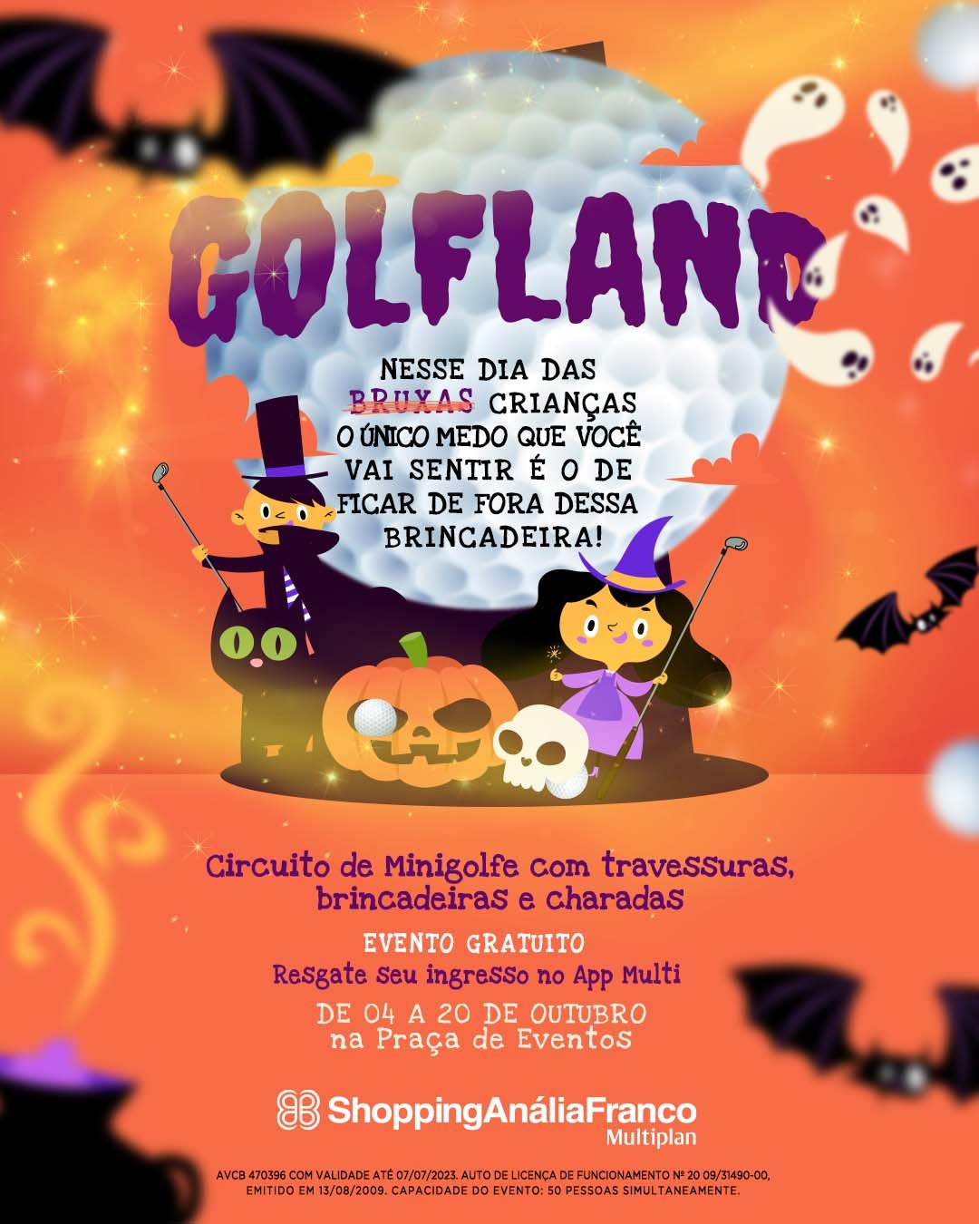 Shopping Anália Franco apresenta "Golfland", atração de mini golfe mal-assombrado, para o Dia das Crianças￼