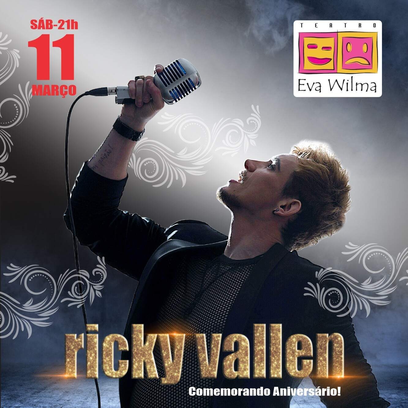 Ricky Vallen a Voz Mutante no Teatro Eva Wilma