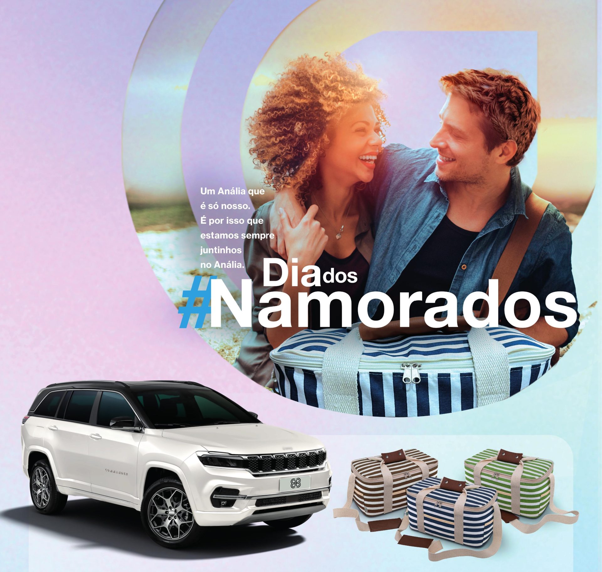 Dia dos Namorados do Shopping Anália Franco tem bolsa térmica para Picnic e sorteio de um Jeep Commander