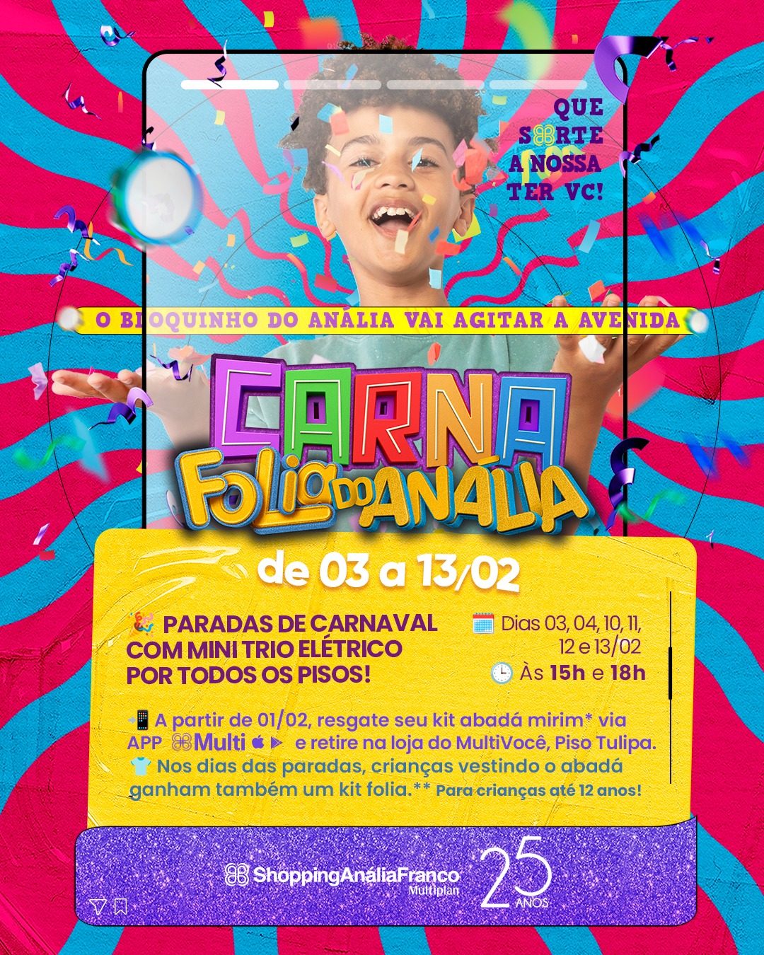 Shopping Anália Franco apresenta: Carna Folia do Anália