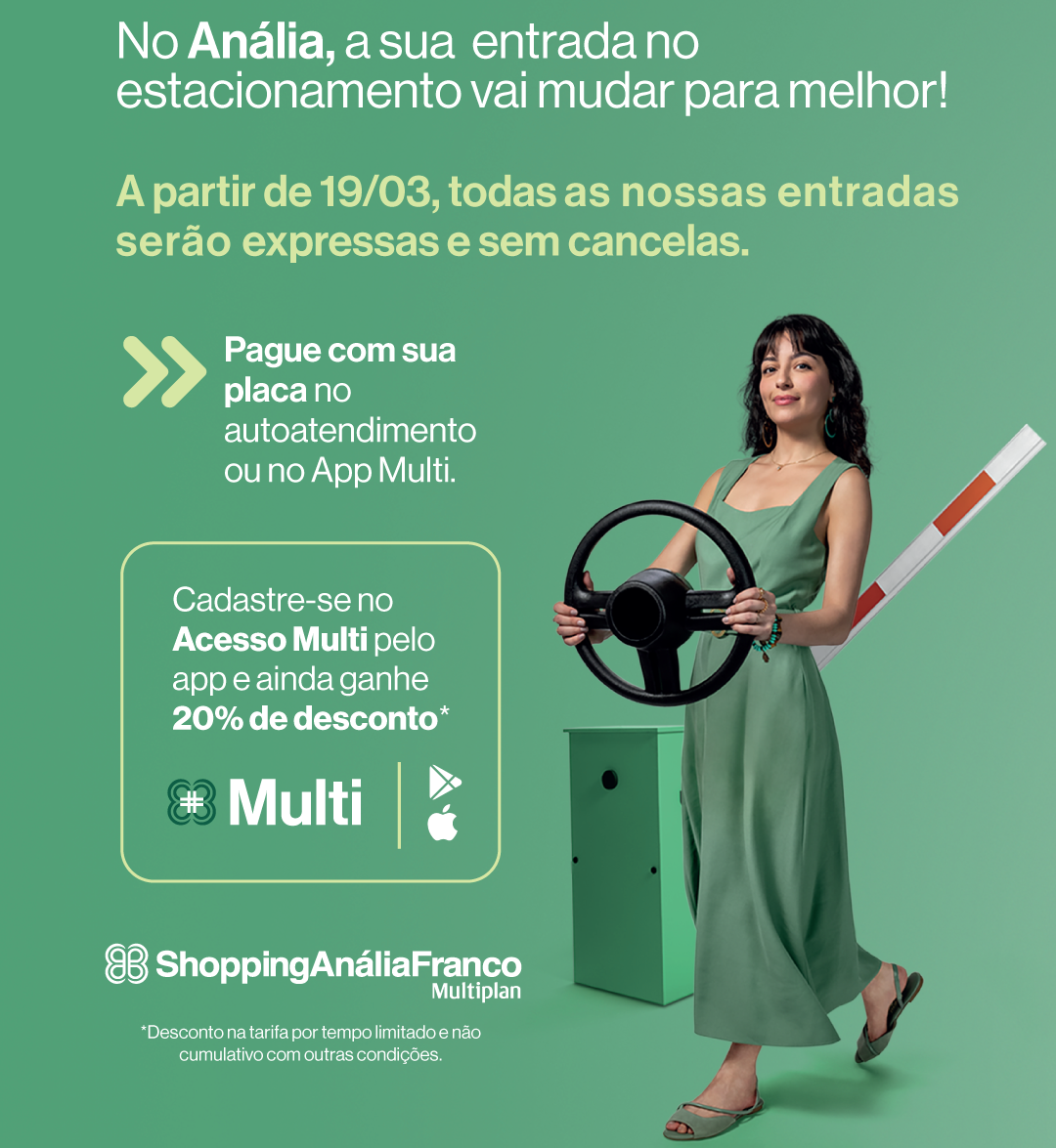 Shopping Anália Franco dá início a entrada do estacionamento 100% free flow