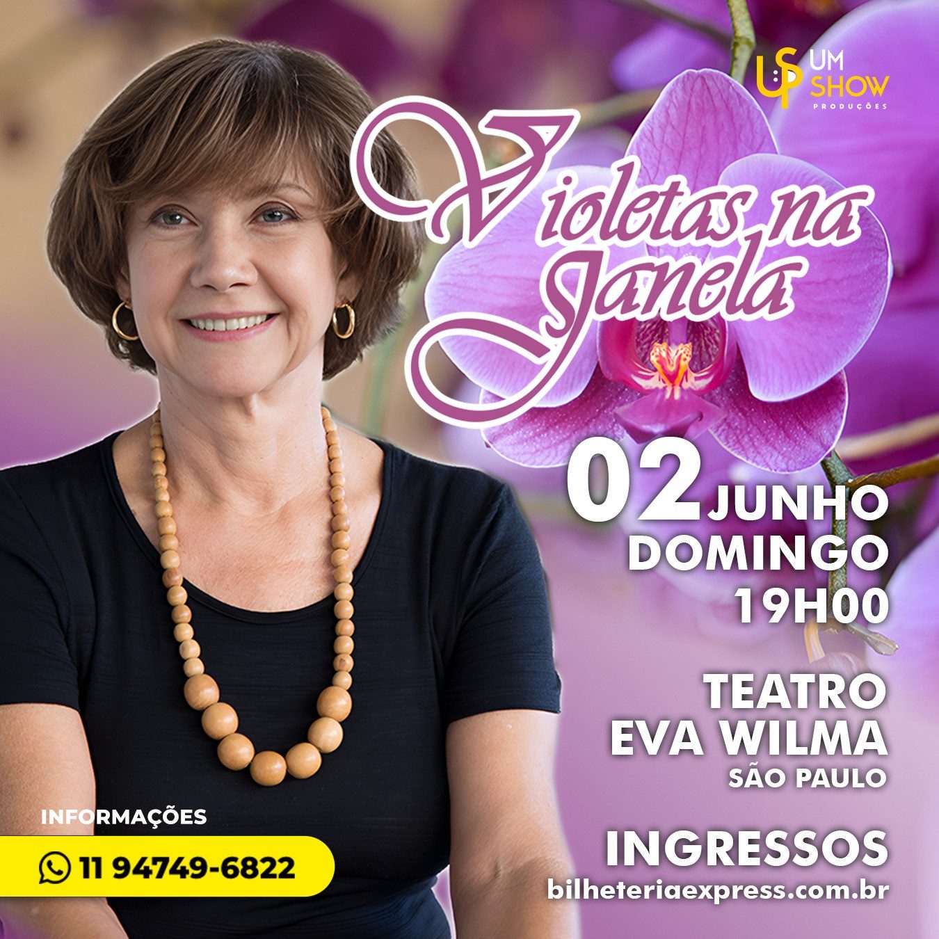 Violetas na Janela no Teatro Eva Wilma