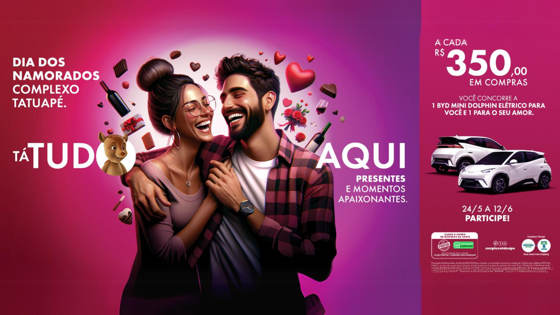 Promoção Dia dos Namorados no Complexo Tatuapé