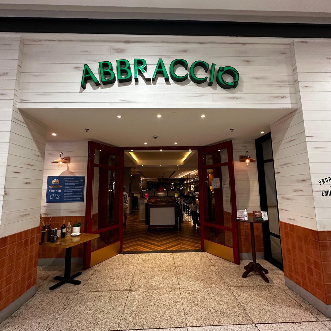 Abbraccio no Shopping Anália Franco: aquele italiano que sempre dá vontade de voltar