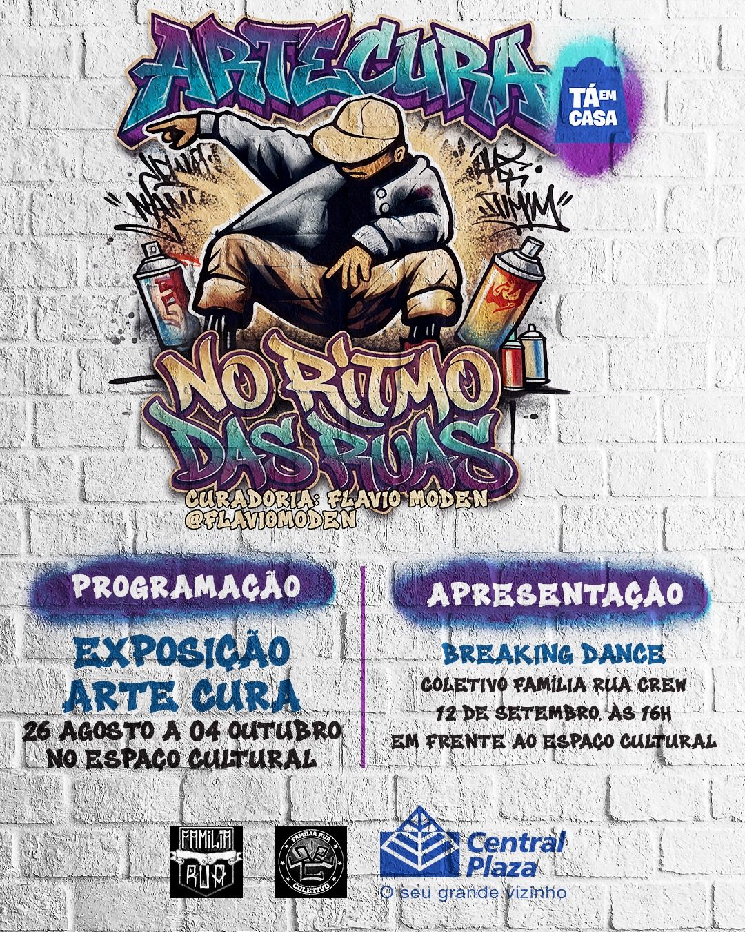 Central Plaza Shopping recebe exposição "Arte Cura no Ritmo das Ruas"